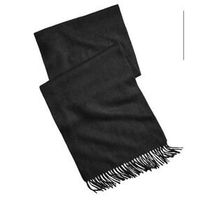 NWT Club Room Men's Black‎ 100% Cashmere Scarf $120 Retail 12x67